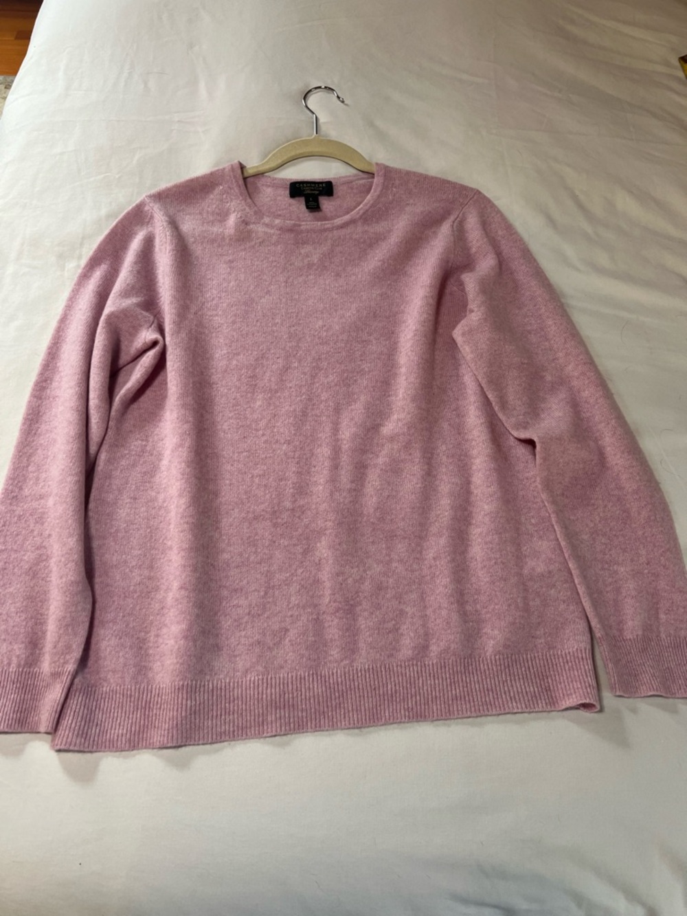 EUC CHARTER CLUB CASHMERE SWEATER, SIZE LARGE